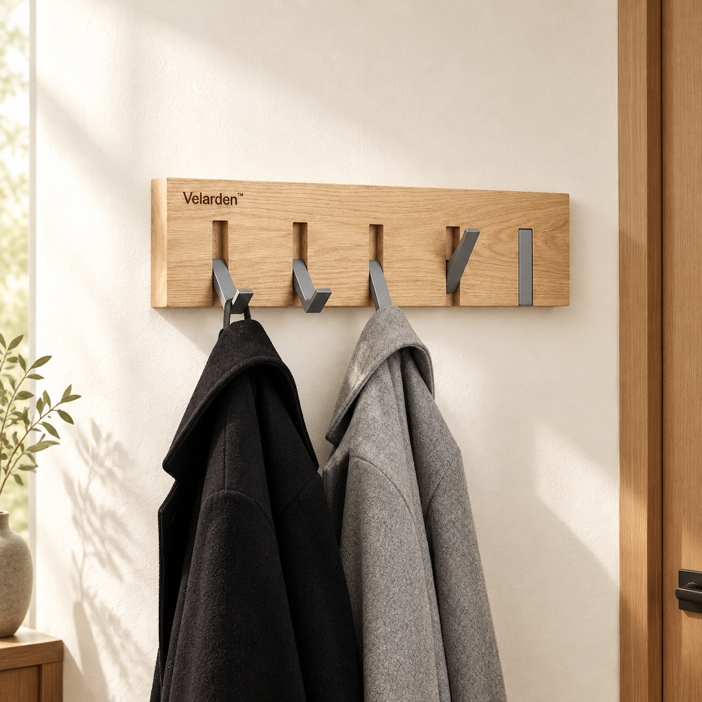 Oakline™ Flip-Down Coat Rack — Lifestyle Image