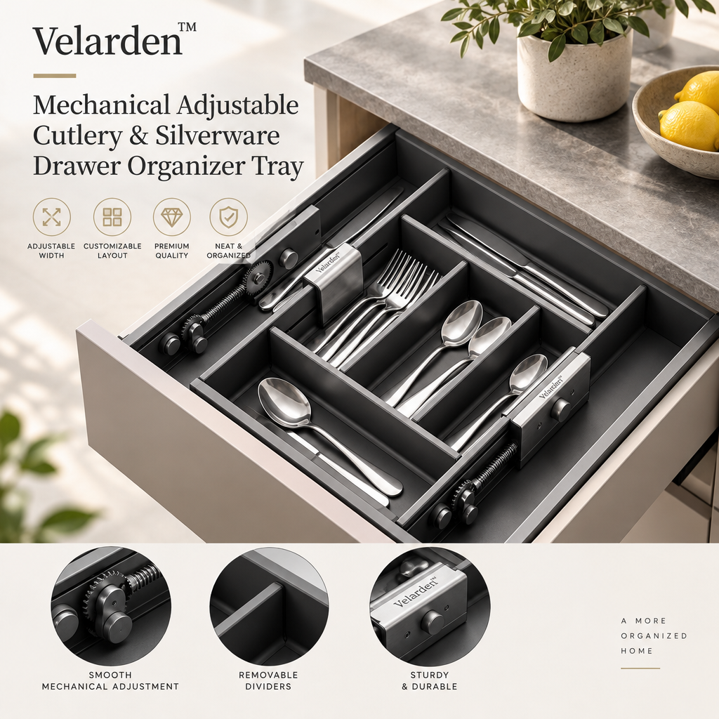 FlexGrid™ Cutlery Drawer Organizer — Brand Hero Image