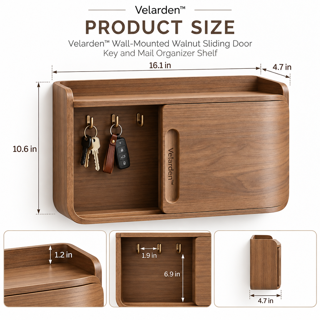 Hearth™ Wall Drop-Zone Cabinet — Product Dimensions
