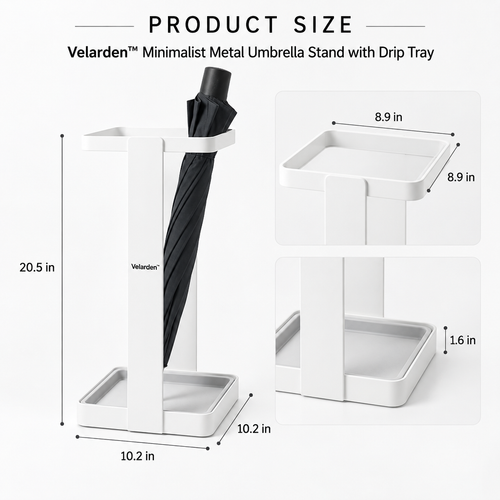 Arc™ Umbrella Stand with Drip Tray — Product Dimensions