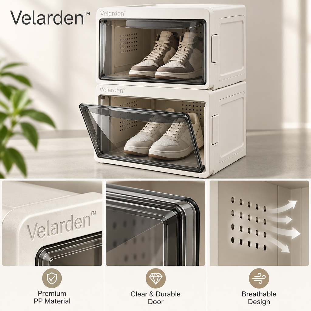 ClearFront™ Stackable Shoe Box Set — Materials & Structure
