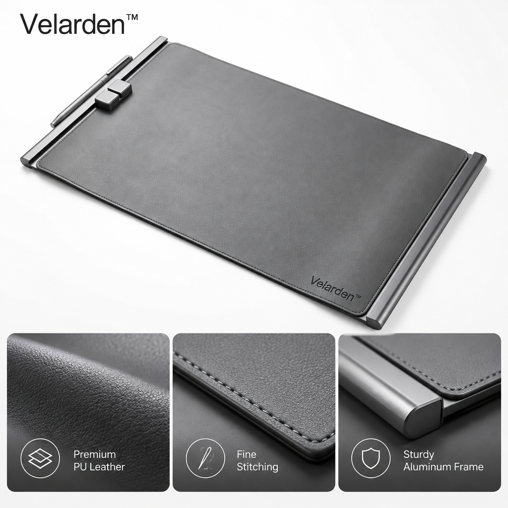 Magnetic Ledger Desk Pad — Materials & Structure