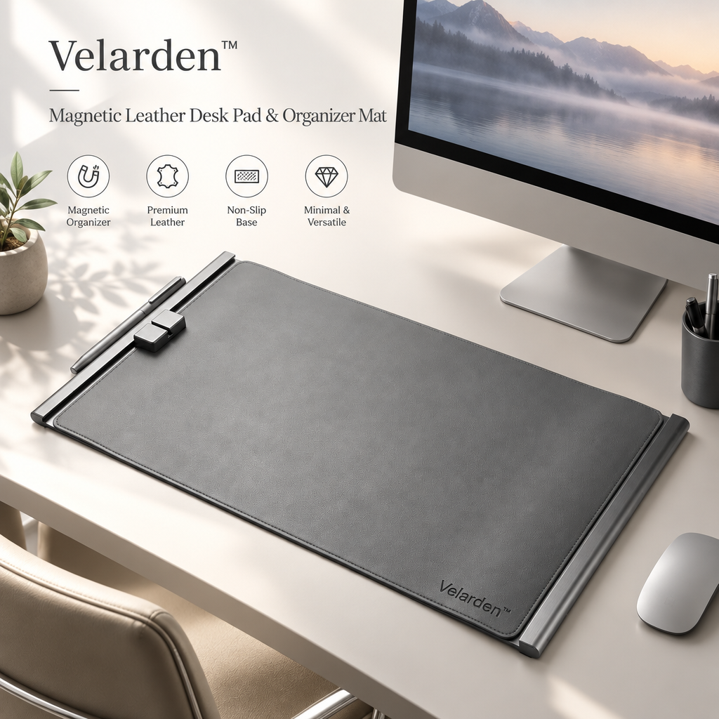 Magnetic Ledger Desk Pad — Brand Hero Image