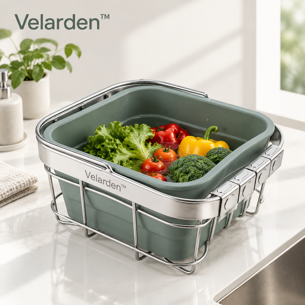 Foldaway Produce Storage Basket — Lifestyle Image