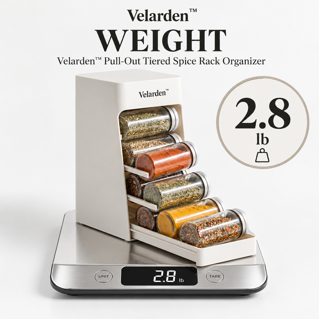 Pull-Out Tiered Spice Rack — Product Weight