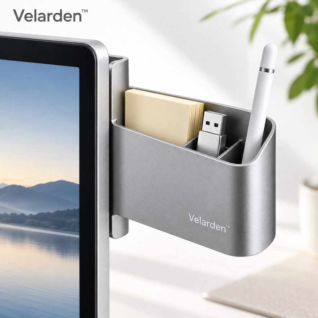 MonitorMate™ Side Organizer — Lifestyle Image